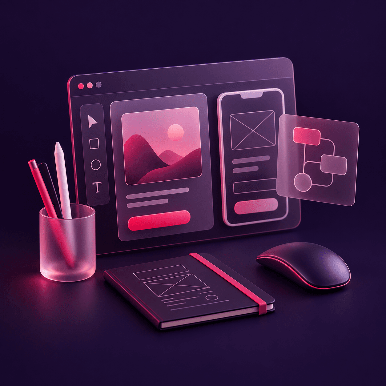 User interface and experience design concept